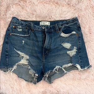 Abercrombie Women’s Distressed Denim Shorts